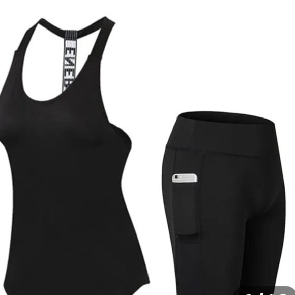 Women fitness tank top with shorts$21.99 free shippingSize SML - Picture 2 of 5